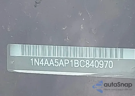2011 Nissan Maxima 3.5 Sv z USA, uszkodzony, nr VIN 1N4AA5AP1BC840970